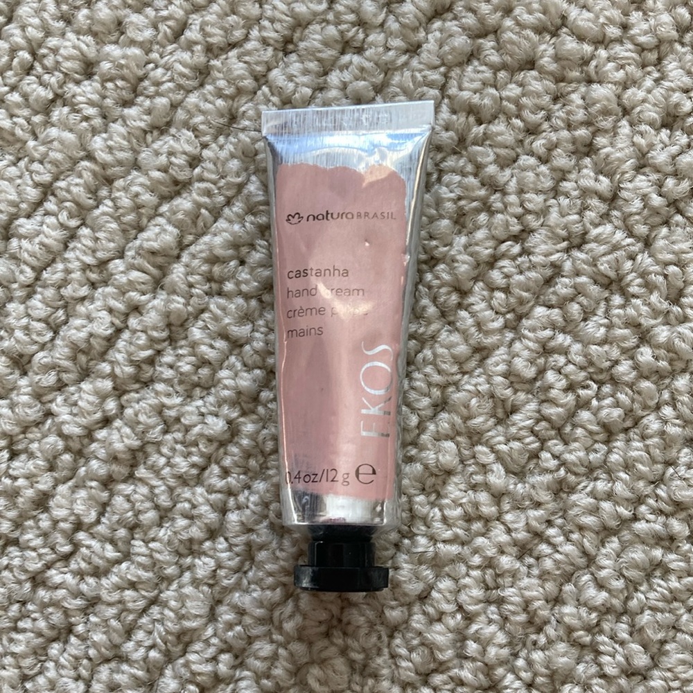 NEW NaturaBrasil Ekos Castanha Hand Cream Travel Size 0.4 oz Unsealed NWOB